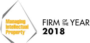 This is a picture of the Managing IP Firm of the Year logo