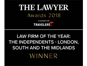 The Lawyer Awards 2018 Law Firm of the Year: The Independents - London, South and the Midlands Award Winner